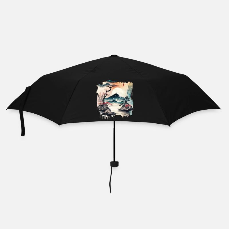 Lac Watercolor - Parapluie standard - noir