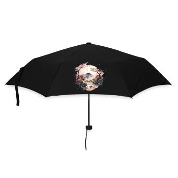 Zen-Garten - Regenschirm (klein) - Schwarz - Vorne