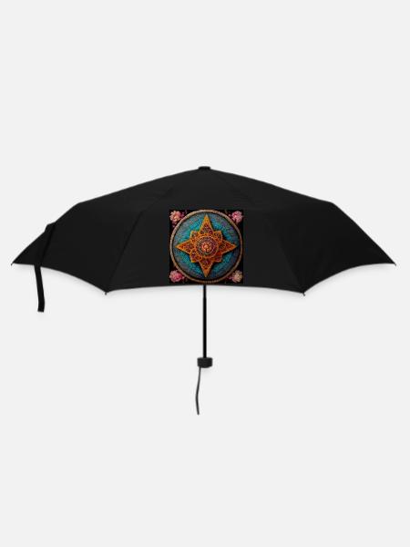 Boho Mandala Abstract - Umbrella (small) - black