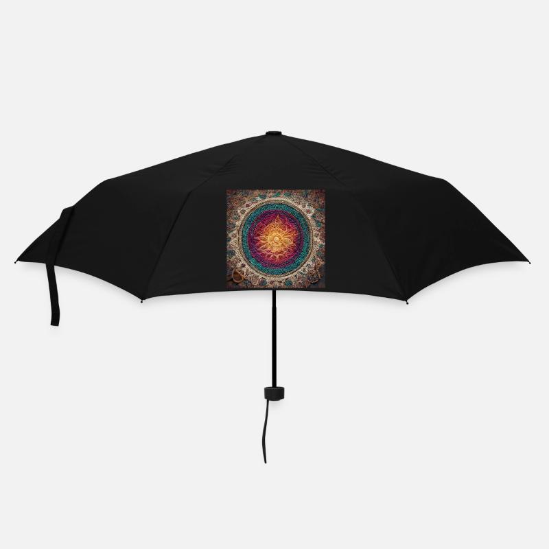 Boho Mandala Abstract - Umbrella (small) - black