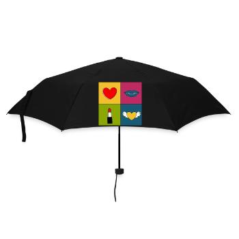 Cadeau pour la fête des mères : Idée de cadeau pour la fête des mères - Parapluie standard - noir - Devant