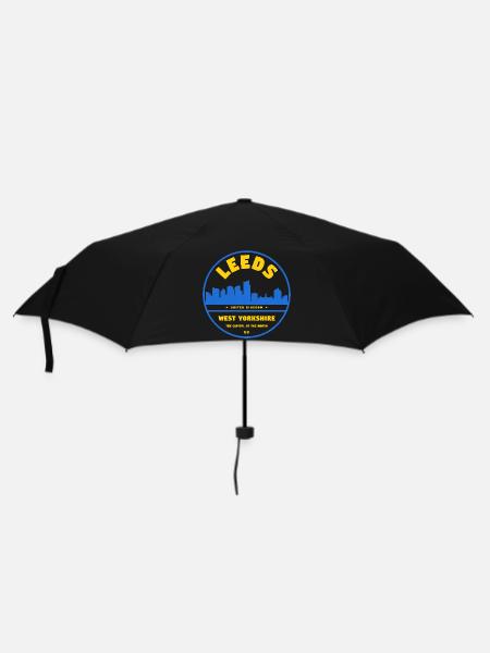 Leeds Skyline City Logo West Yorkshire - Umbrella (small) - black