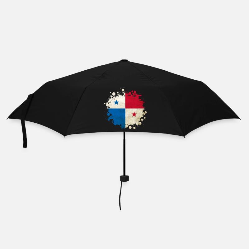 Drapeaux vintage du Panama - Parapluie standard - noir