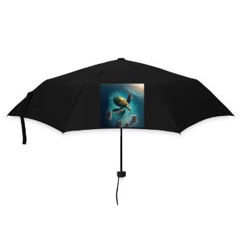 La tortue volante - Parapluie standard - noir - Devant