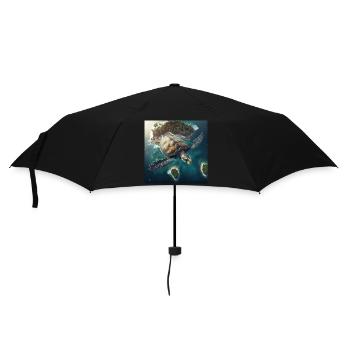 La tortue volante - Parapluie standard - noir - Devant