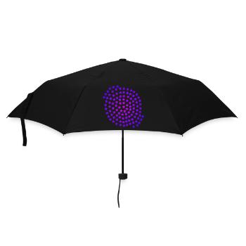Stars pink pink purple gift idea - Umbrella (small) - black - Front