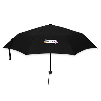 Logo des Pro Climb Climbing Climbing Teams - Regenschirm (klein) - Schwarz - Vorne
