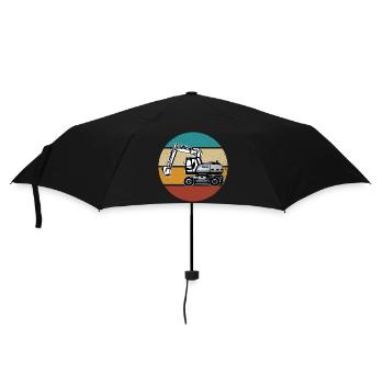 Bagger - Regenschirm (klein) - Schwarz - Vorne