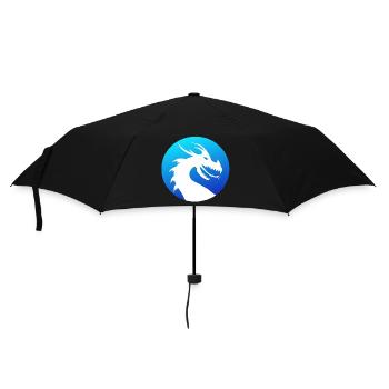 kreisform, asiadrache, mythenwesen, Drachenkopf - Regenschirm (klein) - Schwarz - Vorne
