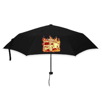 Pompiers Pompiers Pompiers Protection incendie - Parapluie standard - noir - Devant