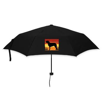 Bull Mastiff Dog Lover Silhouette Vintage Sunset - Parapluie standard - noir - Devant