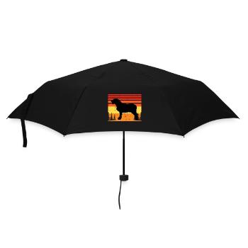 Istrian Coarse Haired Hound Dog Silhouette Retro - Parapluie standard - noir - Devant