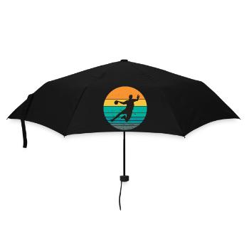 Handball, Handballfan, Handball spielen - Regenschirm (klein) - Schwarz - Vorne