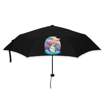 Corgi Day - Umbrella (small) - black - Front