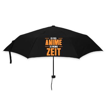 Anime Popkultur Statement Asiatisch Asien Cosplay - Regenschirm (klein) - Schwarz - Vorne