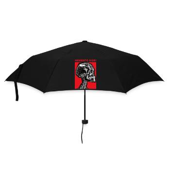 Crâne Memento Mori - Parapluie standard - noir - Devant