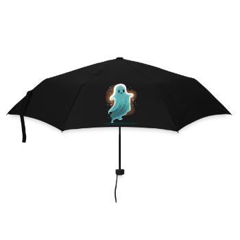 Glowing Ghost - Umbrella (small) - black - Front
