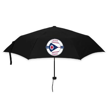 Lorain Ohio Flagge USA Reise Souvenir Abzeichen - Regenschirm (klein) - Schwarz - Vorne