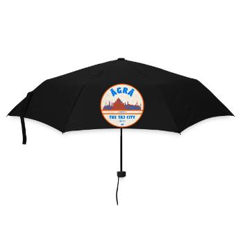 Agra Taj City Silhouette - Umbrella (small) - black - Front