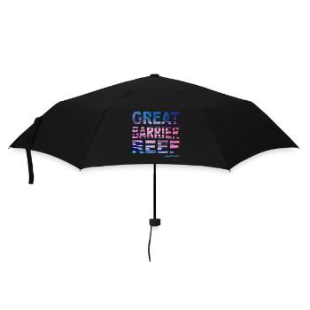 GREAT BARRIER REEF Australia - Regenschirm (klein) - Schwarz - Vorne