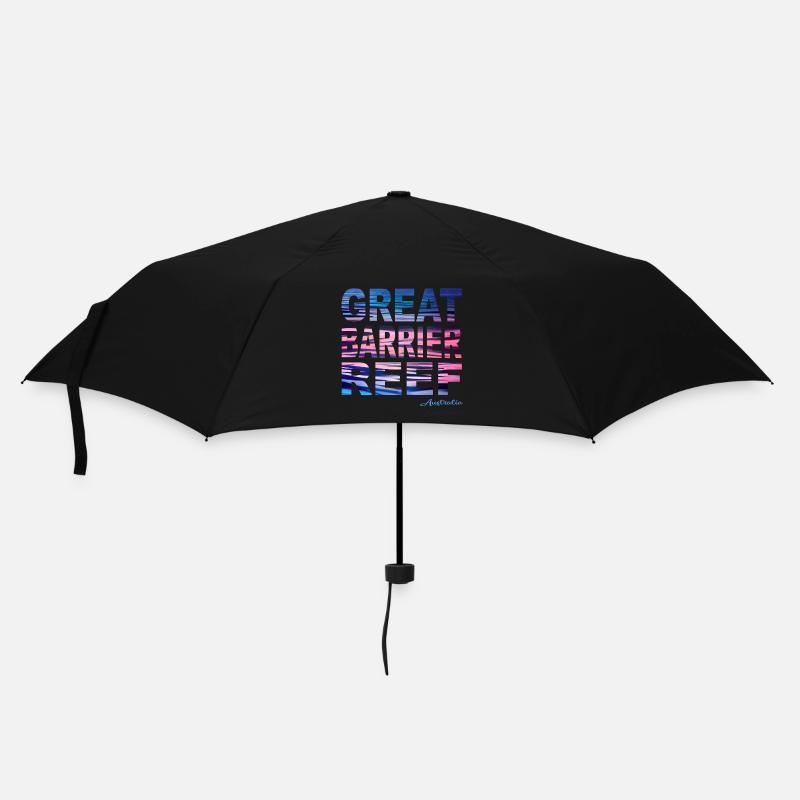 GREAT BARRIER REEF Australia - Regenschirm (klein) - Schwarz