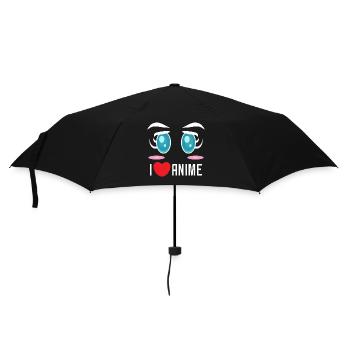 Pop Culture bande dessinée dessin animé Anime Déclaration Coeur - Parapluie standard - noir - Devant