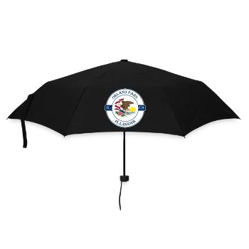 Orland Park Illinois Flag USA Souvenir Badge - Parapluie standard - noir - Devant