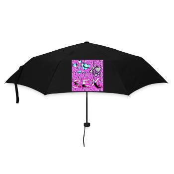 S.E.X. - Herzen - Regenschirm (klein) - Schwarz - Vorne