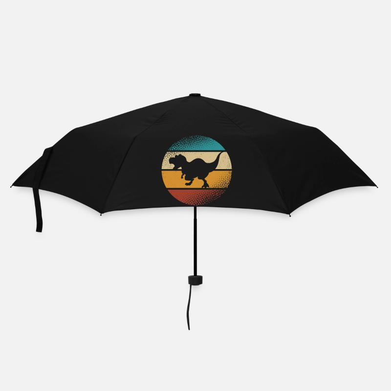 T-Rex - Regenschirm (klein) - Schwarz