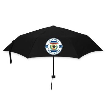 Charleston West Virginia Flag USA Souvenir Logo - Umbrella (small) - black - Front