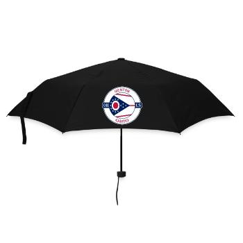 Mentor Ohio Flag USA Travel Souvenir Badge - Umbrella (small) - black - Front