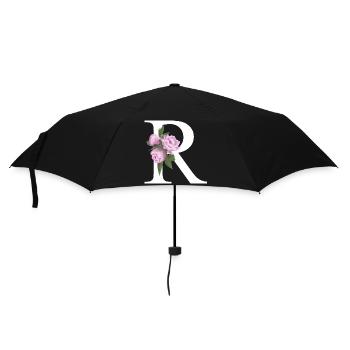 R - Regenschirm (klein) - Schwarz - Vorne