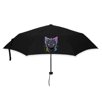 Illustration de chat cool - Parapluie standard - noir - Devant
