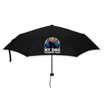 American Cocker Spaniel Dog Silhouette Retro Sun - Parapluie standard - noir - Devant