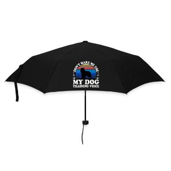 Briard Dog Lover Silhouette Vintage Sunset - Umbrella (small) - black - Front