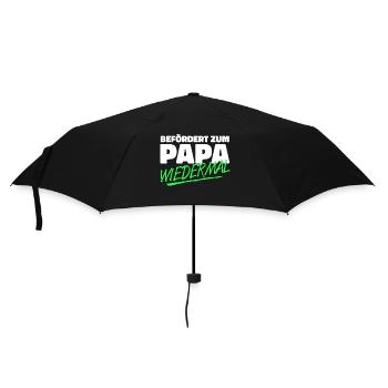 Papa Cooler Spruch Familie Eltern Schwanger Baby - Regenschirm (klein) - Schwarz - Vorne