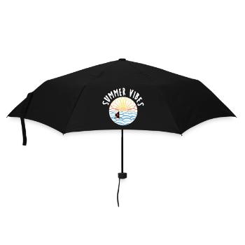 Vagues Été Voile Soleil - Parapluie standard - noir - Devant