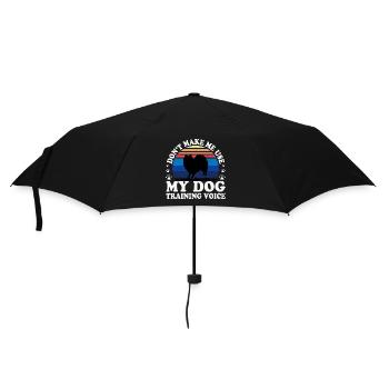Spitz Indien Chien Amoureux Silhouette Vintage Coucher de Soleil - Parapluie standard - noir - Devant