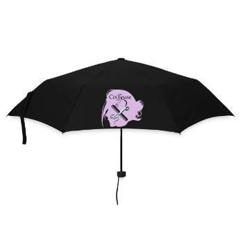 Frisör - Regenschirm (klein) - Schwarz - Vorne