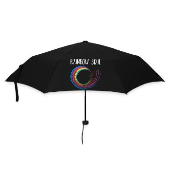 Rainbow soul LGBTQ Geschenkidee - Regenschirm (klein) - Schwarz - Vorne