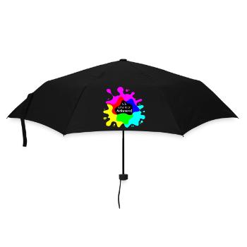 Ich sehe hier Schwarz! - Regenschirm (klein) - Schwarz - Vorne
