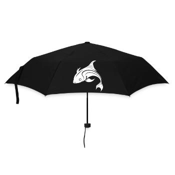 Koi Carp - Sweet elegant carp fish - Umbrella (small) - black - Front