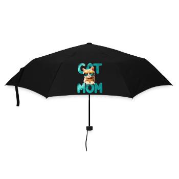 Katzenmutter - Regenschirm (klein) - Schwarz - Vorne