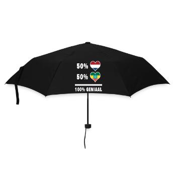 Ethiopia and the Netherlands 100% Genius Flag - Umbrella (small) - black - Front