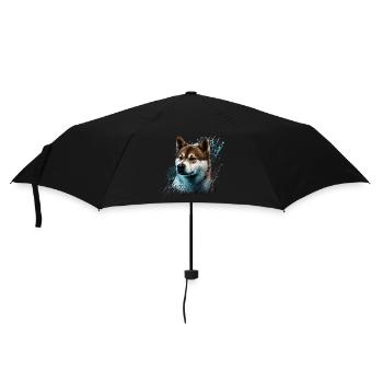Akita Inu Dog - Umbrella (small) - black - Front