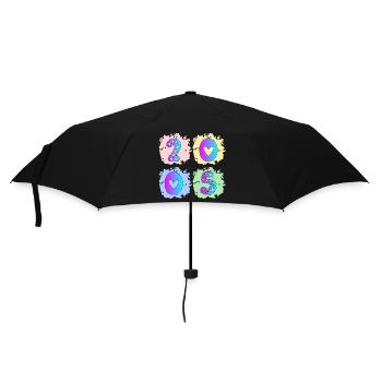 Year of birth 2005 - 21st birthday - Umbrella (small) - black - Front