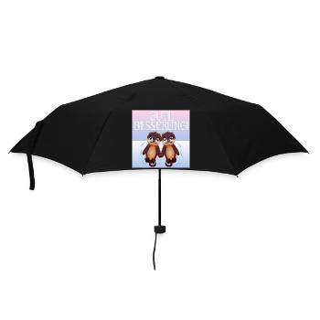 Gute Besserung - SEEOTTER - PAARE - Regenschirm (klein) - Schwarz - Vorne