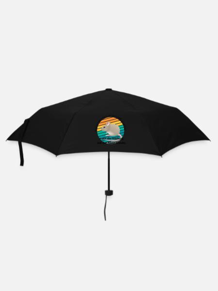 Wenn mir langweilig ist rufe ich bei DHL an und... - Regenschirm (klein) - Schwarz