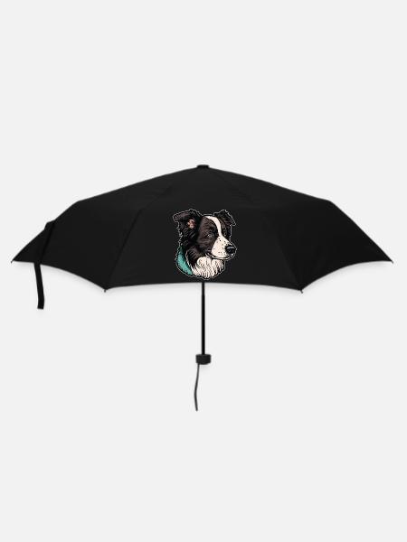 Border Collie - Parapluie standard - noir