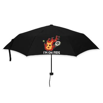 Spieler Statement Padel Sport Racket Ball Tennis - Regenschirm (klein) - Schwarz - Vorne